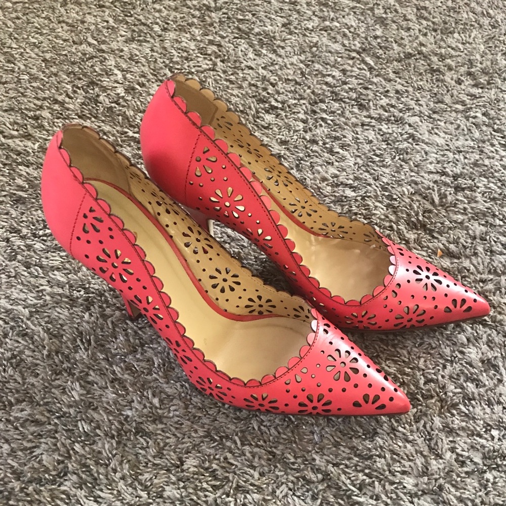 Laser cut Kate Spade heels